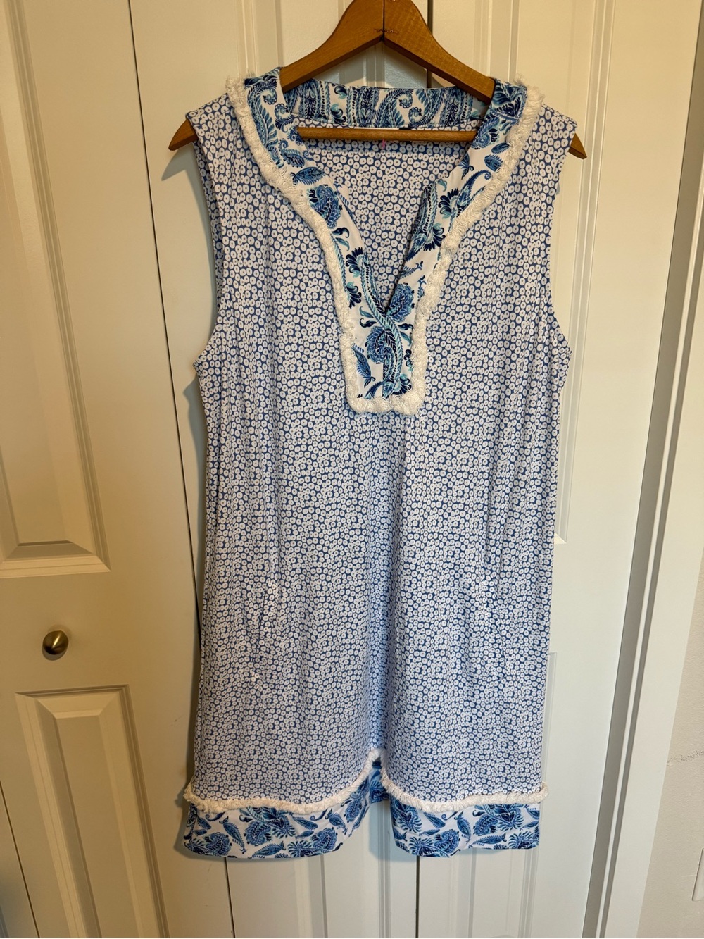 Cabana Life Women's Fringe Tunic Dress XL